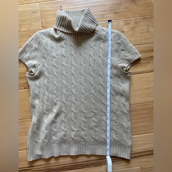 Ralph Lauren 100% cashmere turtleneck cable knit sweater - Picture 5 of 5